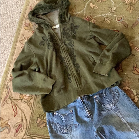 Y2K VINTAGE ZANA DI FLARE JEANS EUC Sz 9 SWEET FADED FESTIVAL 👖 BLUES - Picture 7 of 16